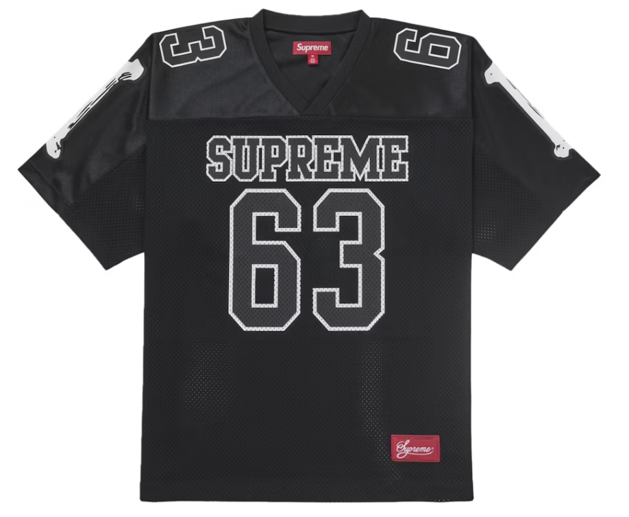 Supreme Bones Football Jersey Black