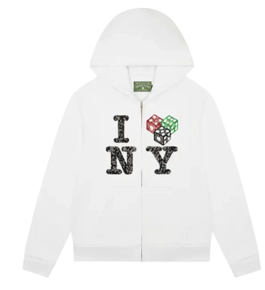 Denim Tears Dice NYC Rhinestone Zip