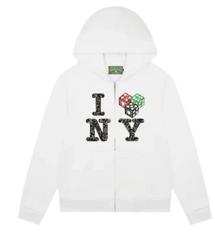 Denim Tears Dice NYC Rhinestone Zip