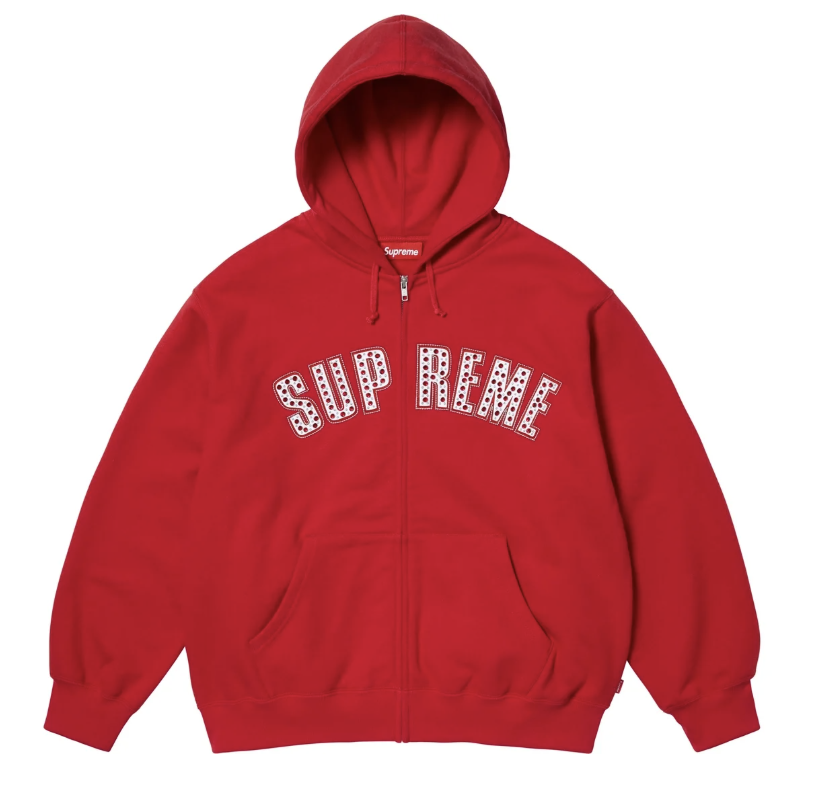 Supreme®/b.b. Simon® Zip Up Hooded Sweatshirt Red