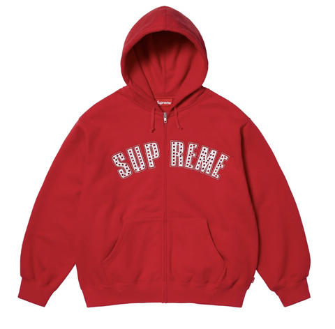 Supreme®/b.b. Simon® Zip Up Hooded Sweatshirt Red