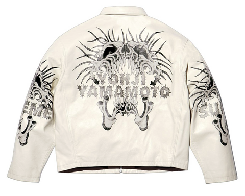 Supreme Y's by Yohji Yamamoto Leather Jacket White