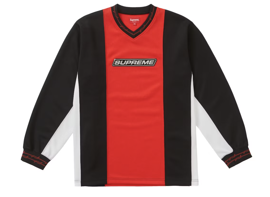 Supreme Barbed Wire Moto Jersey Red