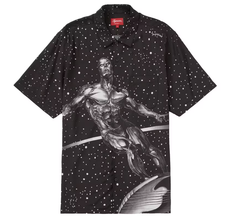 Supreme Silver Surfer S/S Shirt Black Pre-Owned