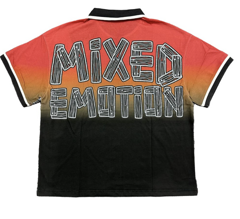 Mixed Emotions Red “Paradise” Collar Tee