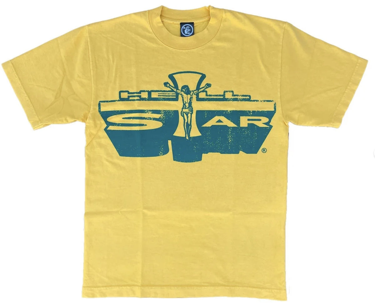 Hellstar Jesus Emblem Yellow Tee