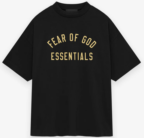 Fear of God Essentials Heavy Jersey Crewneck Tee Black Off White