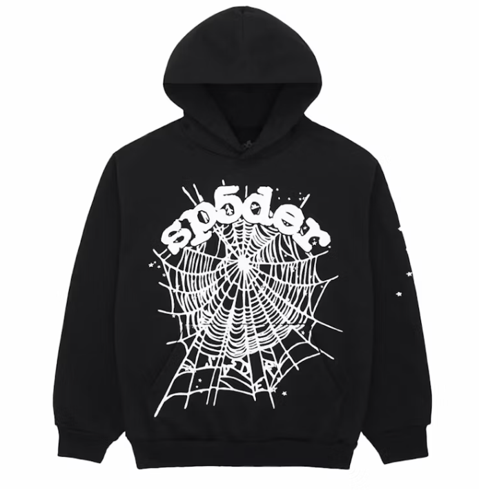 Sp5der OG Web Hoodie Black