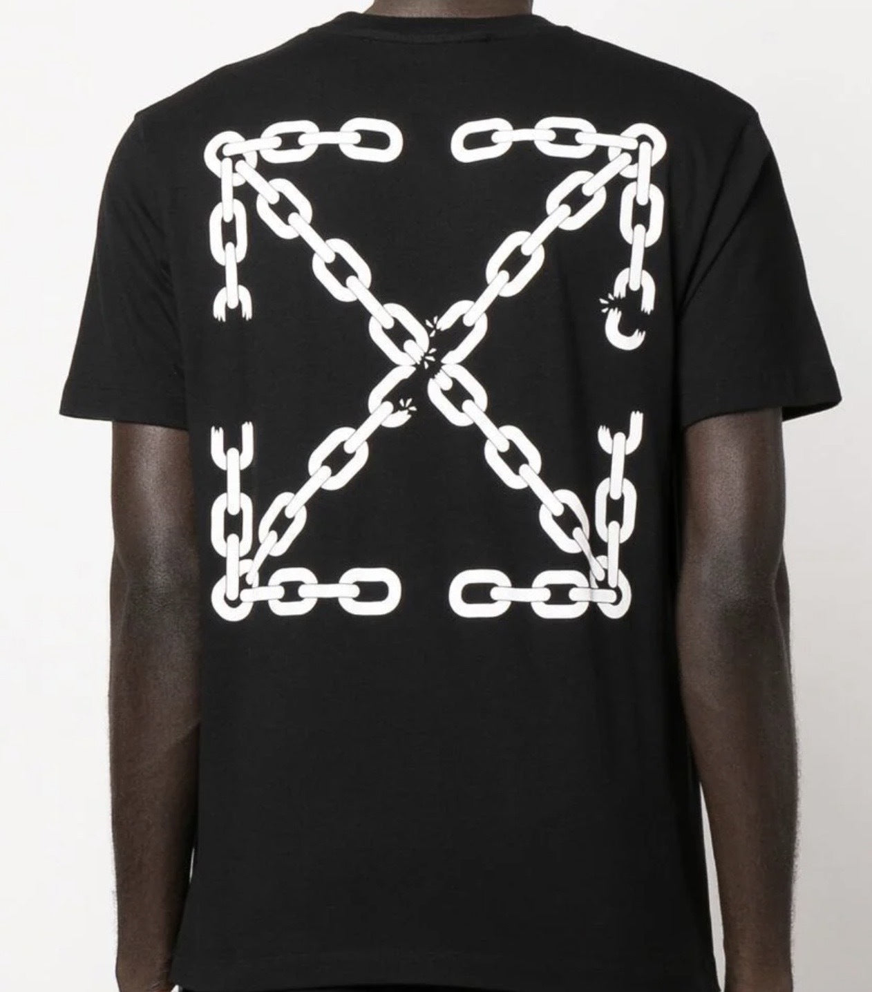 OFF-WHITE Chain Arrows-Print Tee Black/White