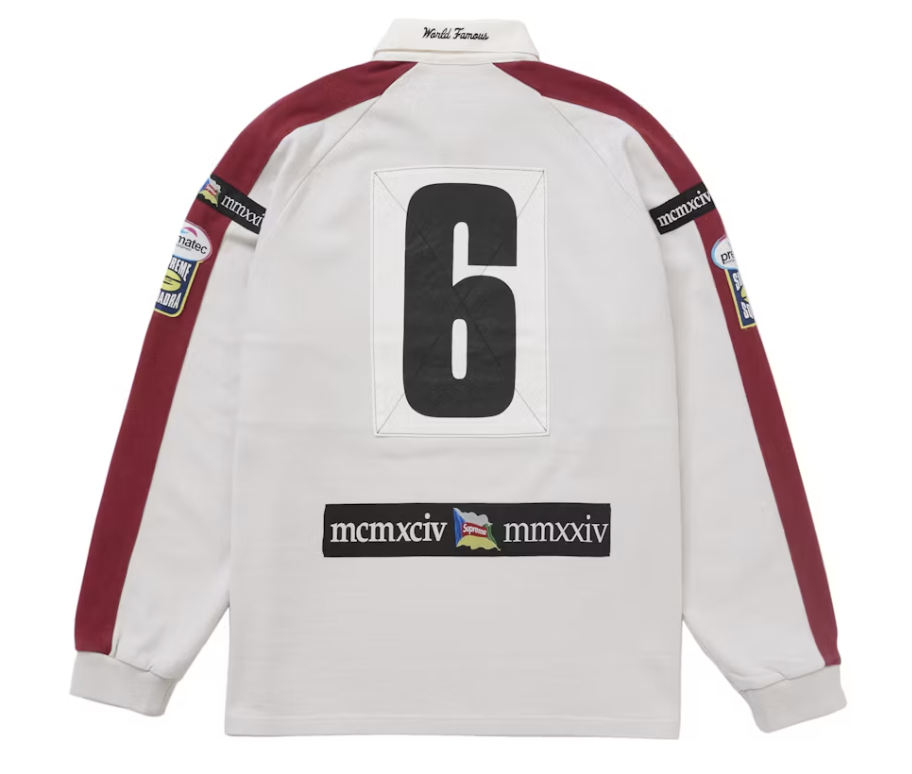Supreme Chest Stripe Rugby Stone Pre-Owned