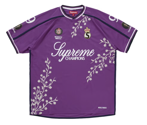 Supreme Floral Soccer Jersey Purple