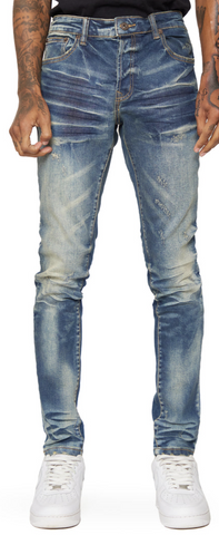 VALABASAS JEANS “ANGEL” BLU SPORCO SKINNY JEAN