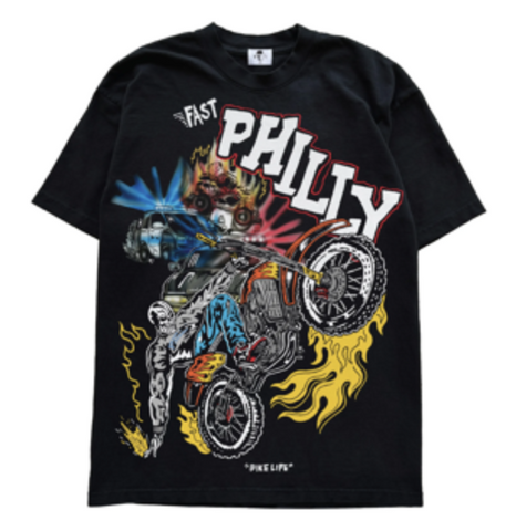 Warren Lotas Philly Fast Black Tee