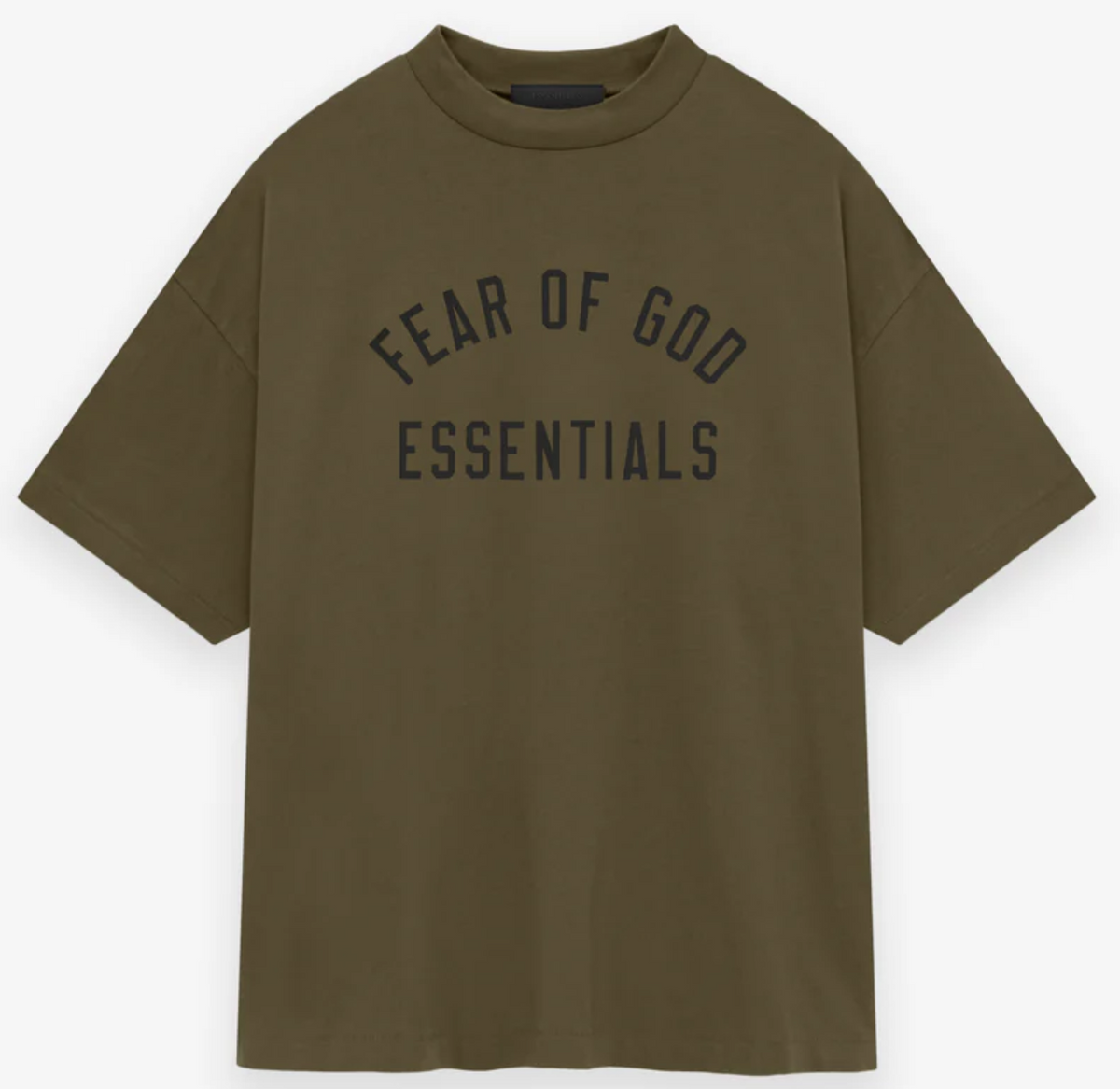 Fear of God Essentials Heavy Jersey Crewneck Tee Olive