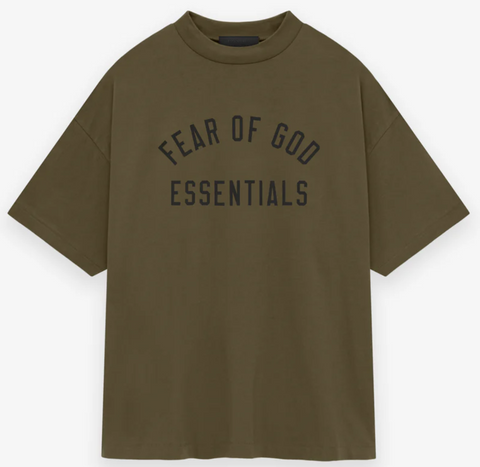 Fear of God Essentials Heavy Jersey Crewneck Tee Olive