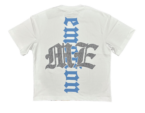Mixed Emotions White Angel Rhinestone Tee