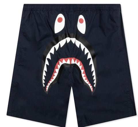 BAPE Purple Camo Shark Reversible Shorts