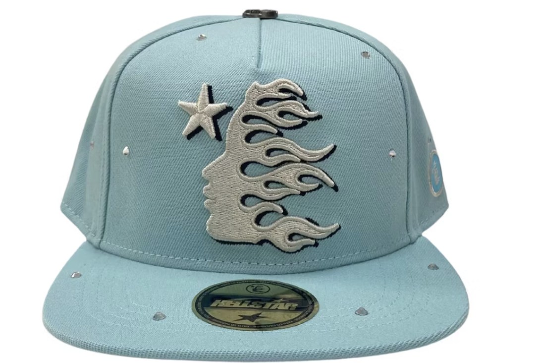 Hellstar OG Baby Blue Logo Fitted Hat