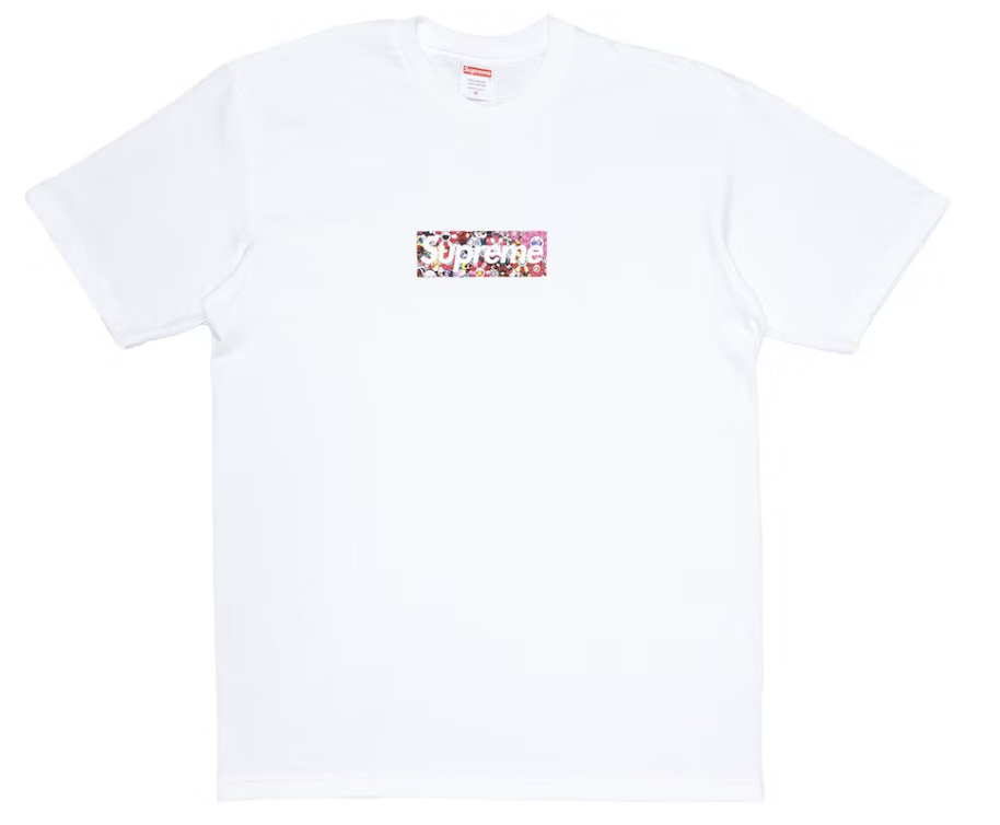 Supreme Takashi Murakami COVID-19 Relief Box Logo Tee White