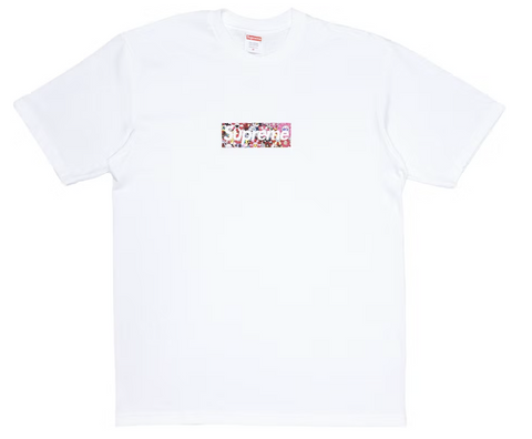 Supreme Takashi Murakami COVID-19 Relief Box Logo Tee White