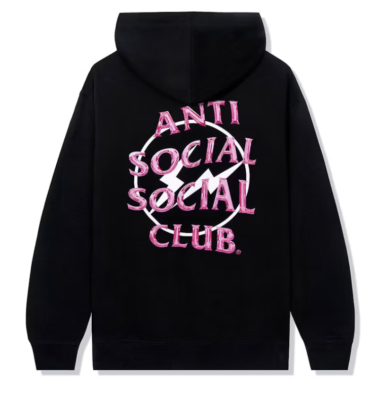ASSC x Fragment Pink Precious Petals Black Hoodie