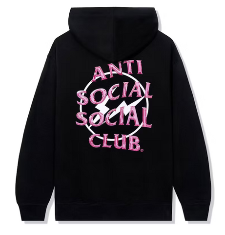 ASSC x Fragment Pink Precious Petals Black Hoodie