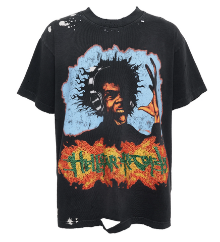 Hellstar Headphones Tee Reversible