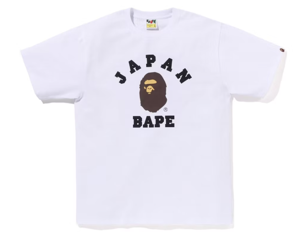 BAPE Japan College City White Tee