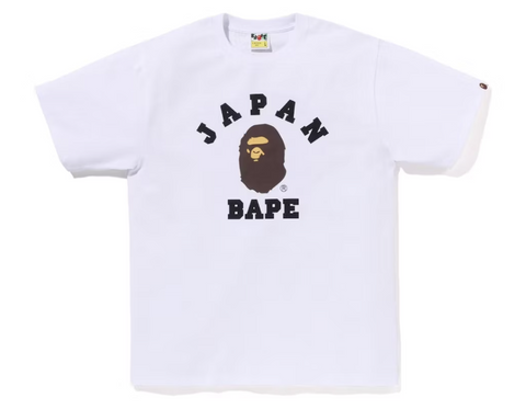 BAPE Japan College City White Tee