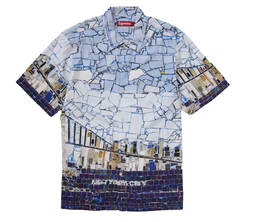 Supreme Mosaic S/S Shirt Multicolor