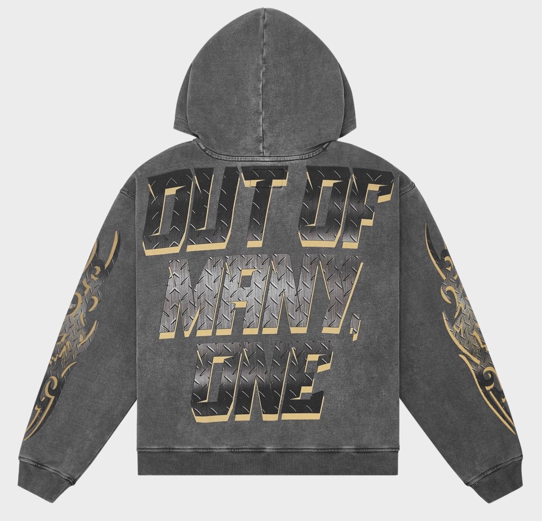 Godspeed Steel Sharpens Steel Hoodie (Grey Wash)