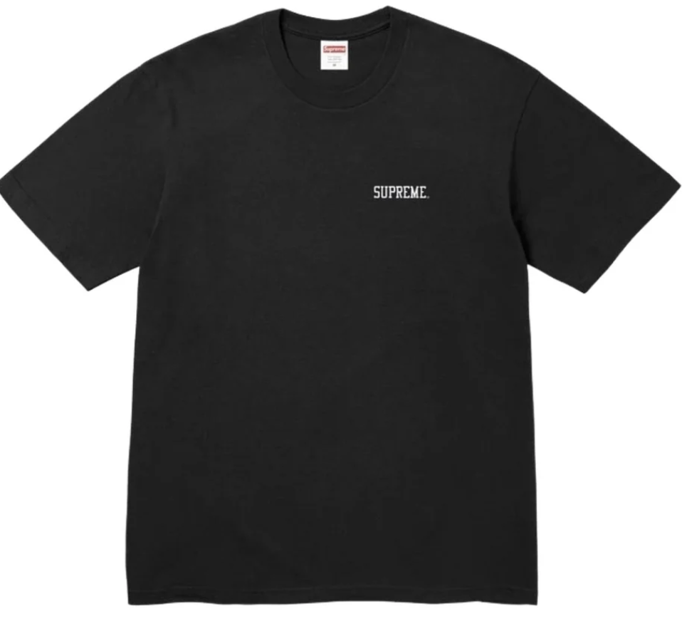 Supreme Mike Kelley Banner Tee Black Pre-Owned