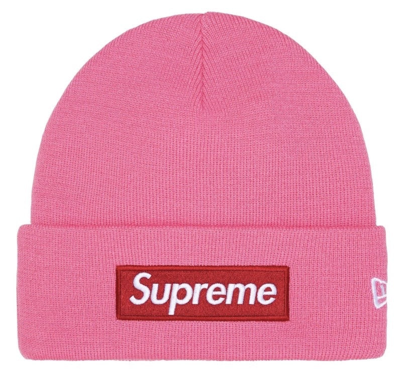 Supreme New Era® Box Logo Beanie Magenta