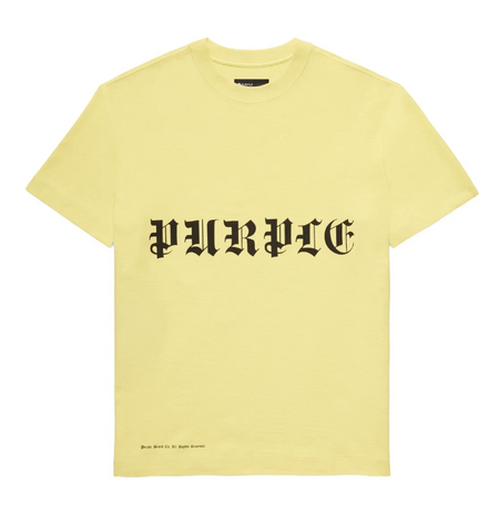 Purple Brand Gothic Wordmark Limelight Tee