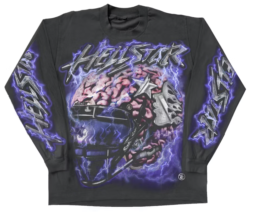 Hellstar Powered By The Star L/S Black Tee