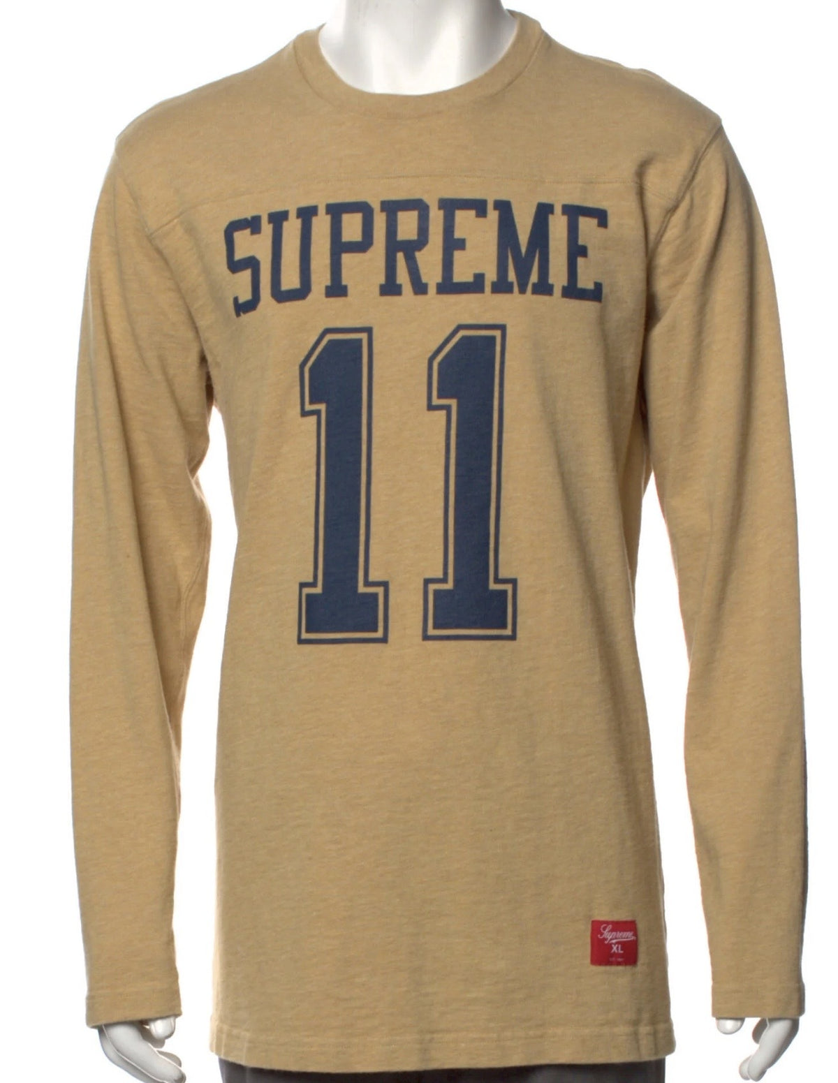 Supreme Beige Football Jersey L/S 2011 Pre-Owned