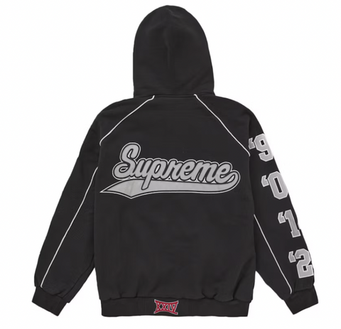 Supreme Playoffs Zip Up Hooded Sweatshirt Black