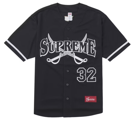 Supreme Swords Baseball Jersey Black