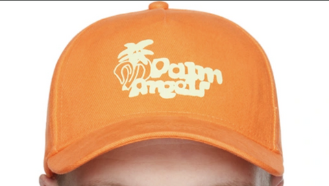 Palm Angels Orange Sketchy Cap