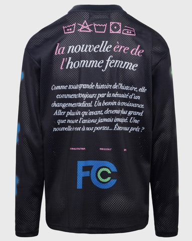 Homme Femme Jazz Club Mesh Long Sleeve Black