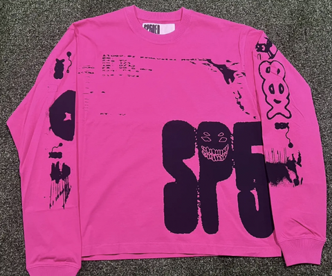 Sp5der X-Ray Long Sleeve Pink