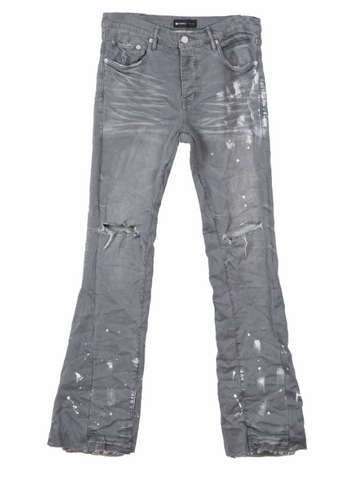 Purple Brand Double Panels Flare Worn