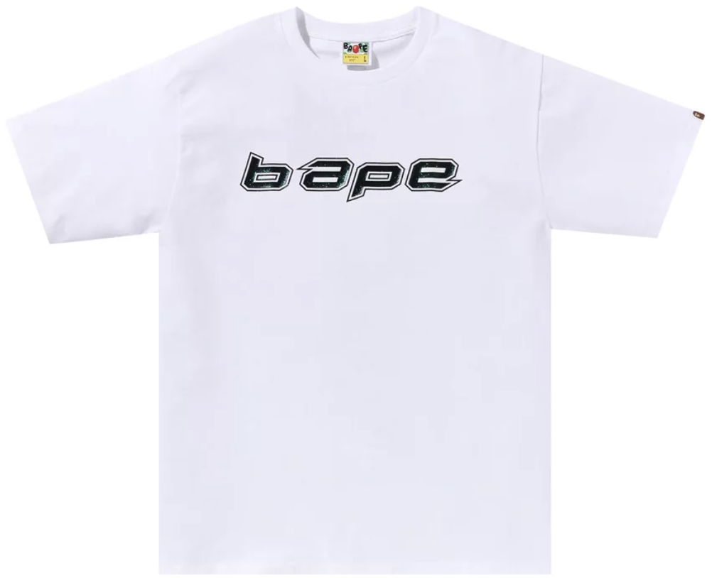 BAPE Silicon Logo White Tee