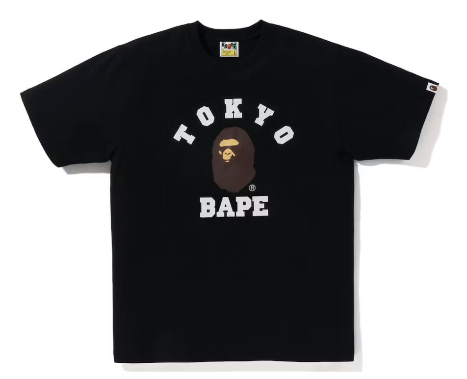BAPE Tokyo College City Black Tee
