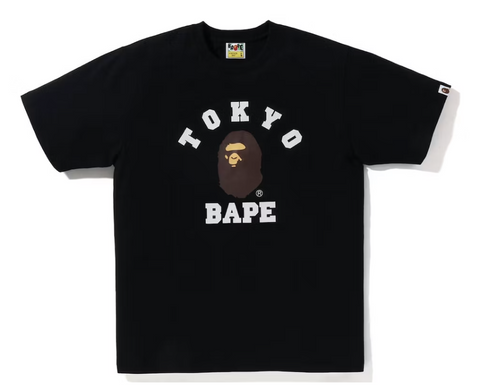 BAPE Tokyo College City Black Tee