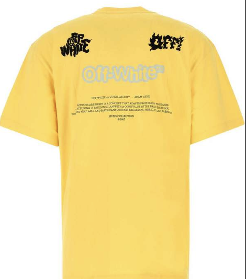 Off-White Yellow Tee Pre-Owned