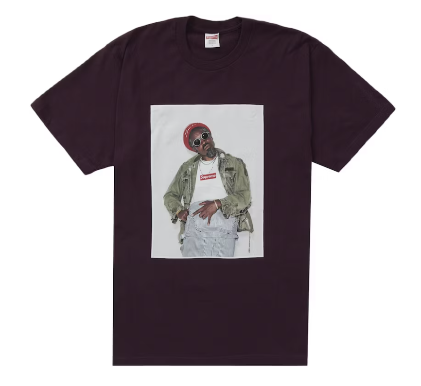 Supreme André 3000 Tee Eggplant