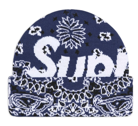 Supreme® Paisley Navy Beanie