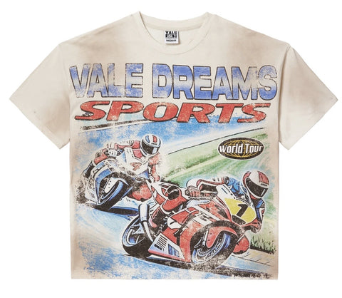 VALE BLACK MOTOCROXXX CREAM TEE