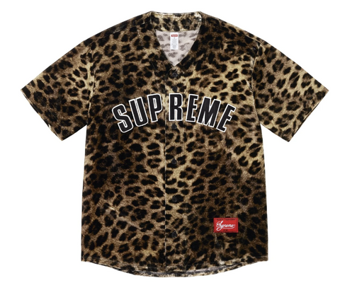 Supreme Velvet Baseball Jersey